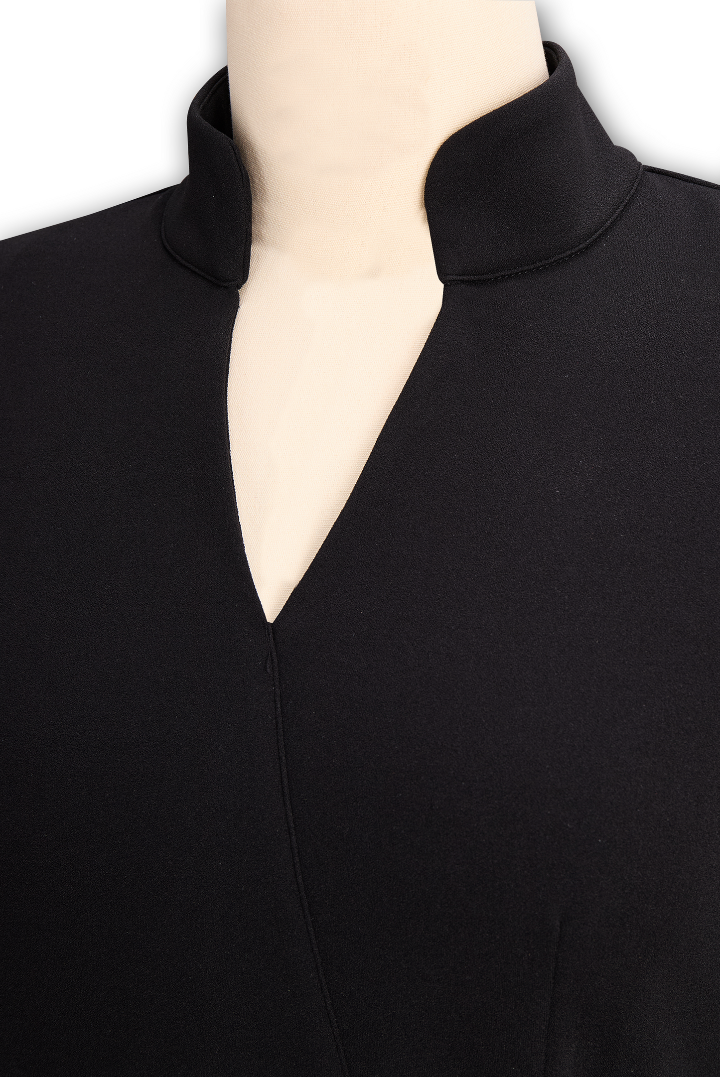 Women's Belted Black Pencil Midi Dress